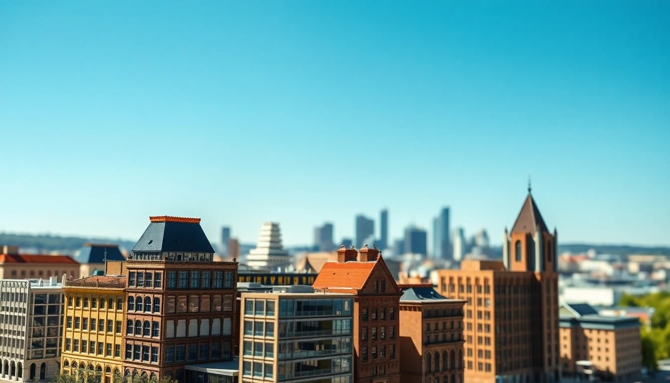 Architekturmodellbau Saarbrücken mit detaillierten Stadtmodellen in professioneller Darstellung.