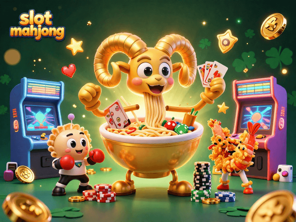 Experience the thrill of slot mahjong with vibrant characters and dynamic casino elements.