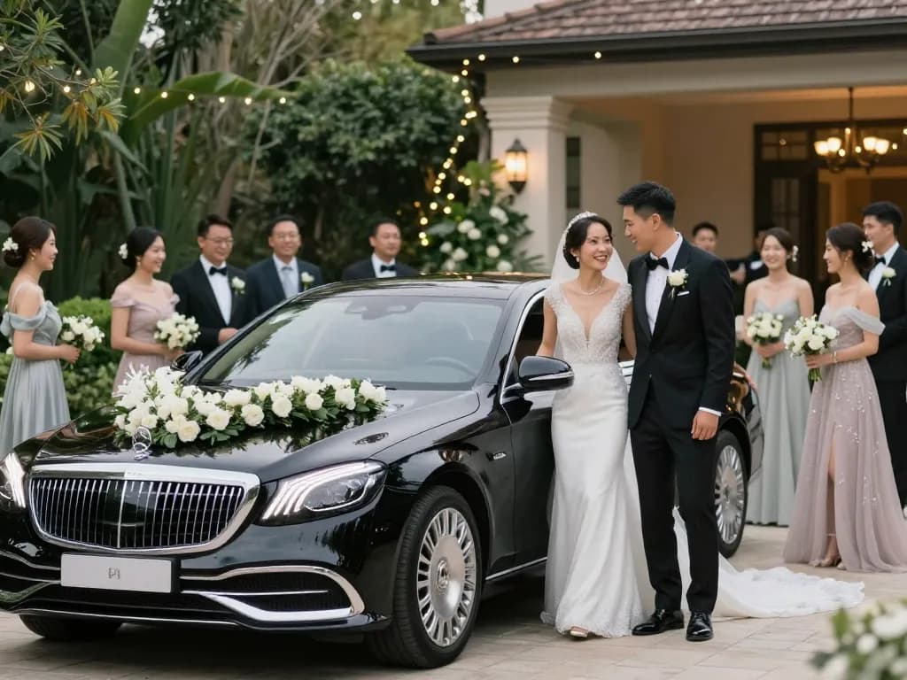 Trải nghiệm sự sang trọng khi thuê xe Mercedes cưới cho ngày đặc biệt của bạn.