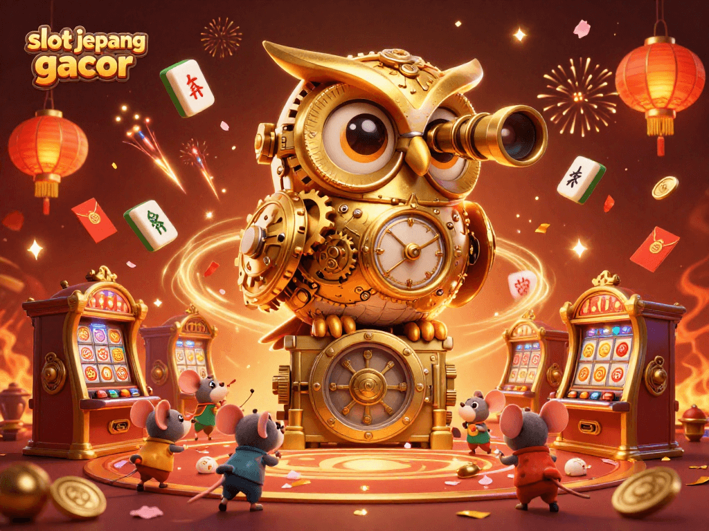 Join the excitement of slot jepang gacor with spinning symbols and vibrant casino elements!