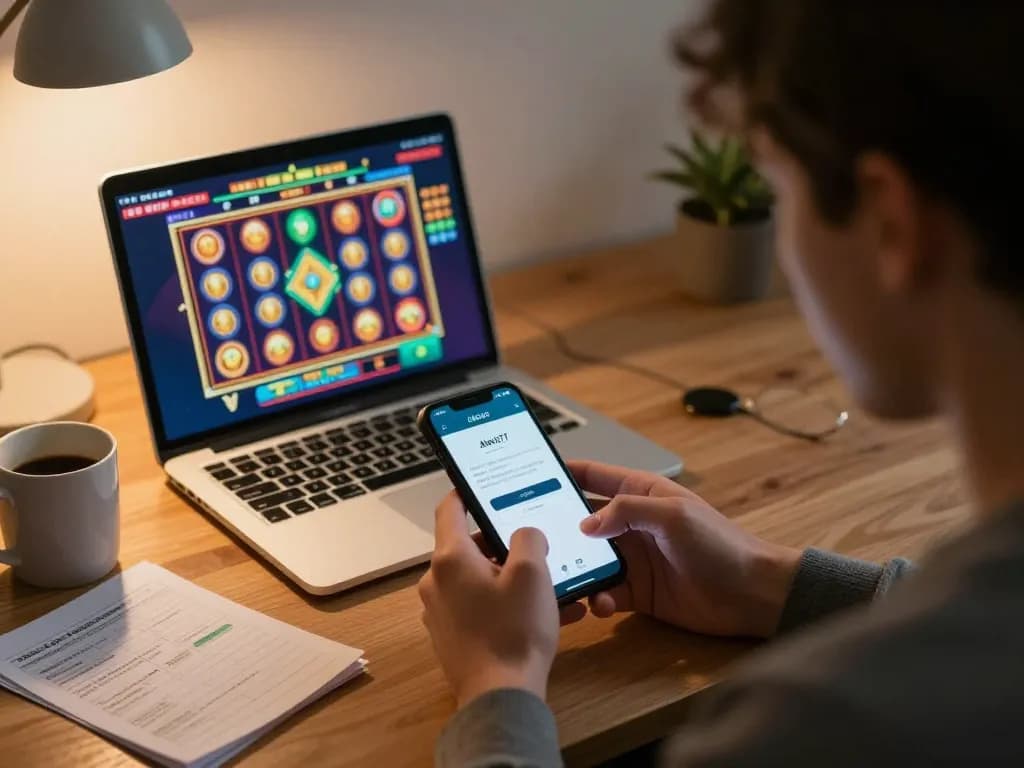Engaging online gameplay scene featuring alexis77 login on smartphone, illustrating the excitement of virtual gambling.