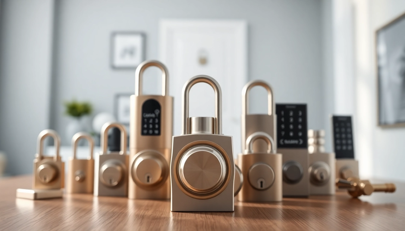 Locksta Schlösser in elegant Anordnung präsentieren Sicherheit und Qualität.