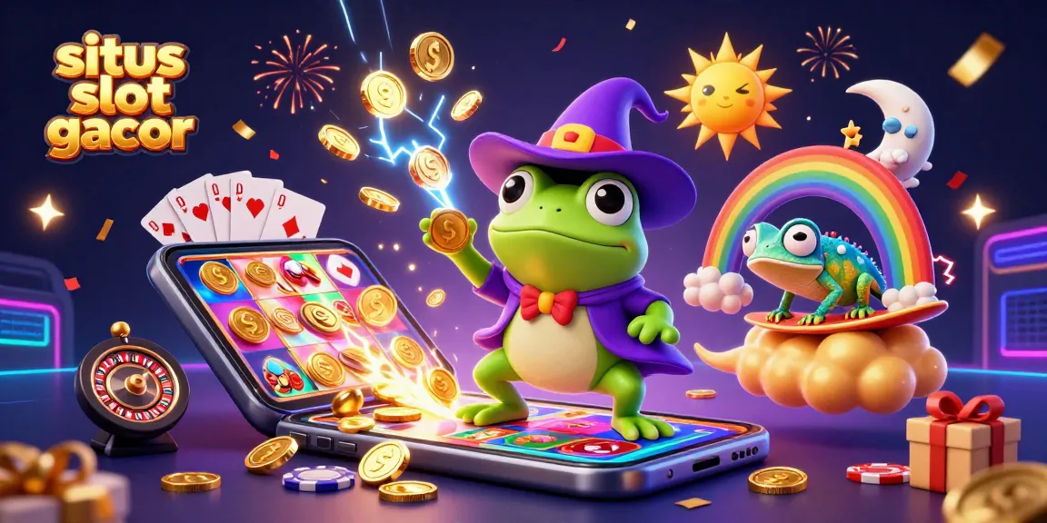 Experience the thrill of situs slot gacor today with vibrant characters and dynamic casino elements.