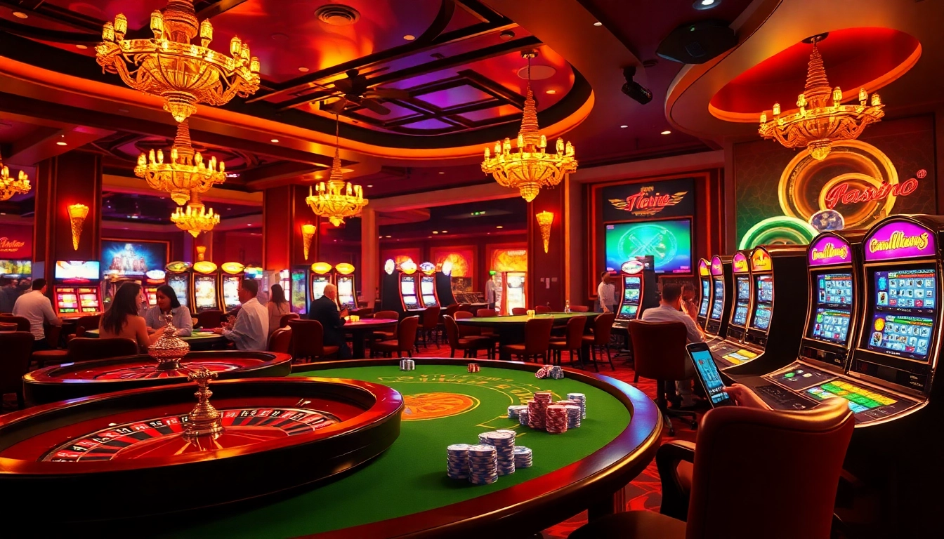 Vivez l'excitation du casino en ligne avec des joueurs profitant du poker et des jeux de table dans le luxe.