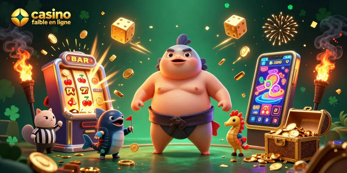 Jouez au casino fiable en ligne avec cette illustration animée montrant un poisson fugu en lutte sous-marine.
