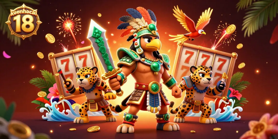 Engage with keonhacai 18's vibrant slot gaming scene featuring heroes and winning elements.