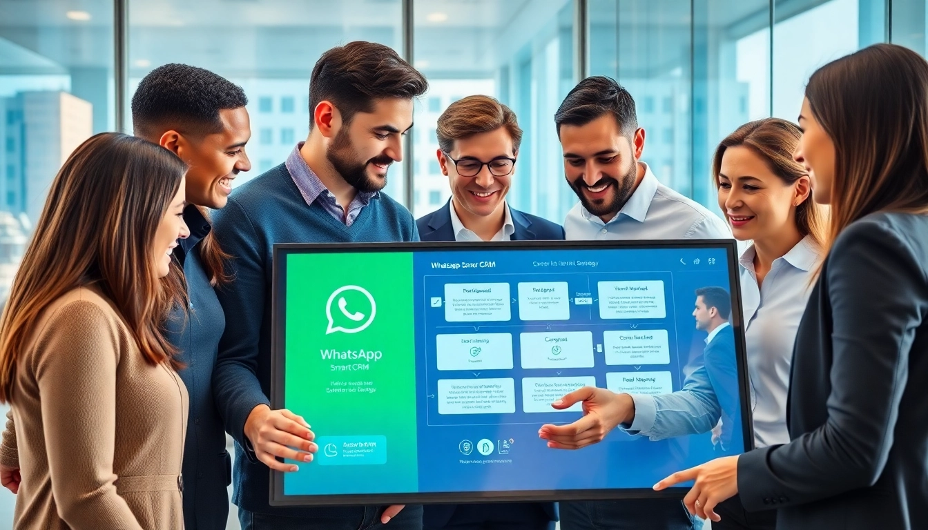 Explore the power of WhatsApp Smart CRM through a collaborative business meeting.