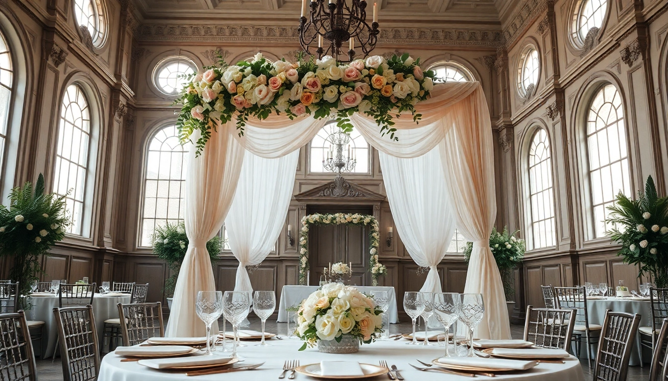 Experience breathtaking ceremonies at a charming Jacksonville Wedding Venue with elegant decor and lush florals.