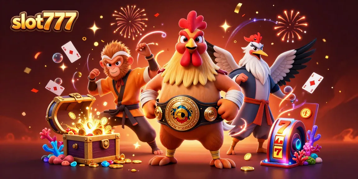 Menangkan permainan slot777 dengan karakter kartun 3D yang beraksi di dunia kasino yang penuh harta karun.