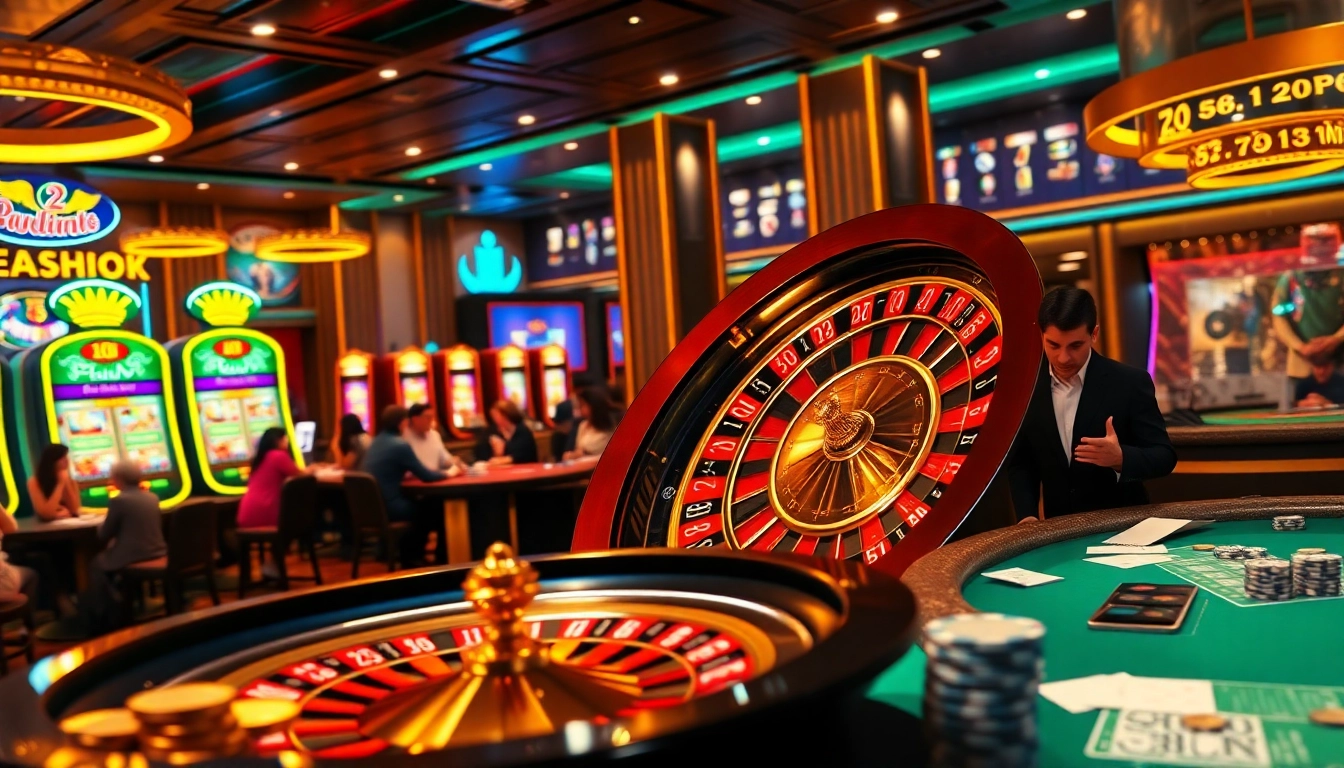 Experience the thrill of winning at 98win.com with vibrant casino games and engaging players at poker tables.