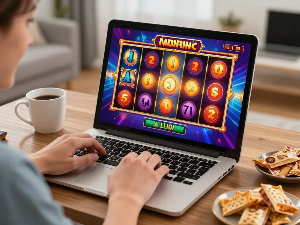 Enjoying slot bet kecil while playing engaging online casino games.