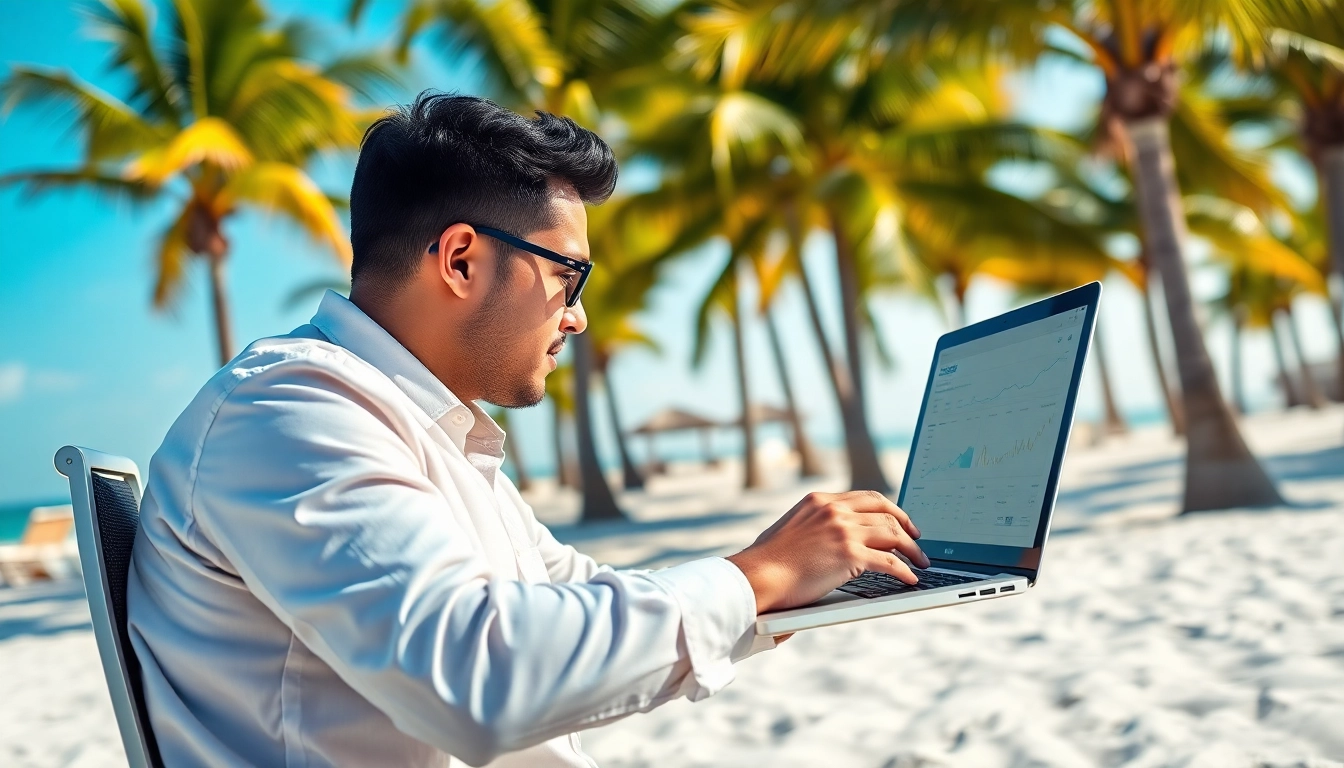 Boost your Clearwater FL SEO with professional insights and analysis on a sunny beach.