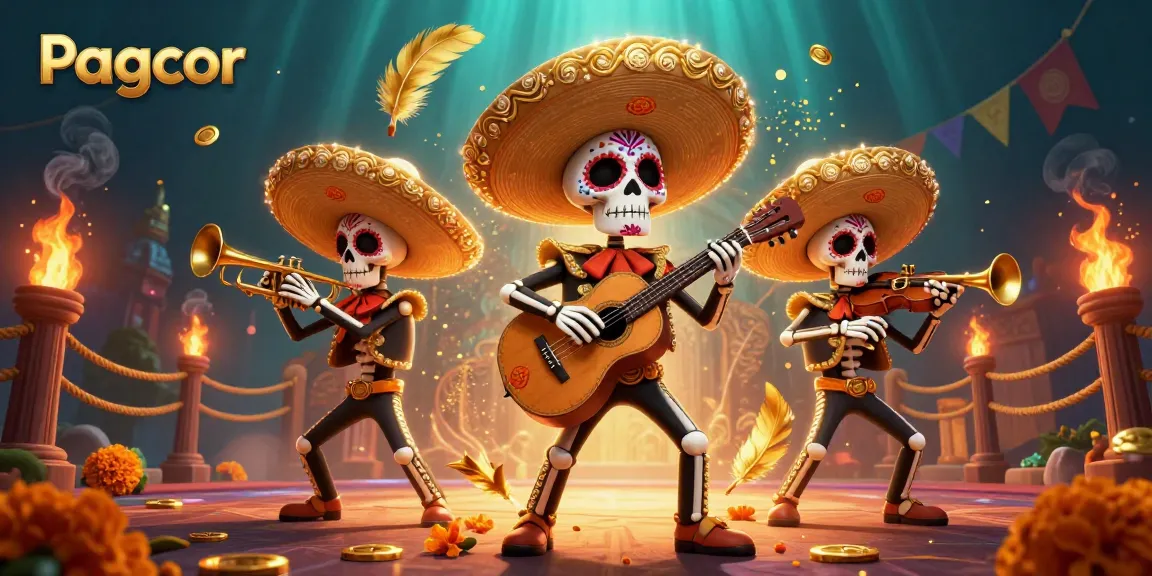 Experience Pagcor's vibrant gaming ambiance with a dynamic mariachi scene in a casino setting.