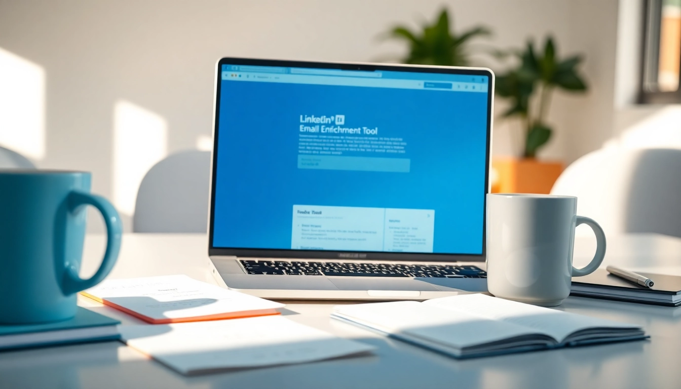Enhance your leads with the linkedin email enrichment tool in a modern workspace
