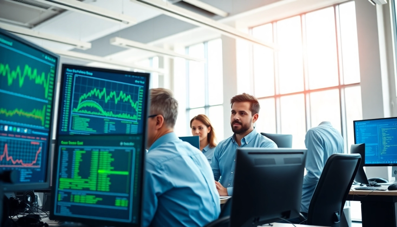 Enhance your business with managed it services near me, featuring IT professionals at work.