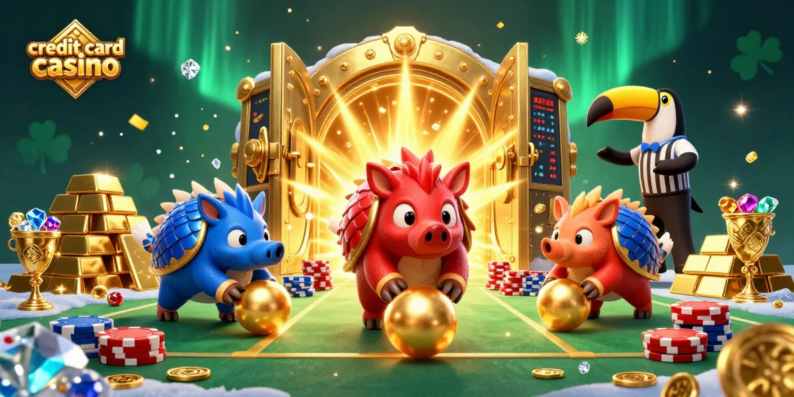 Engaging scene of rival pangolins celebrating at a credit card casino, showcasing vibrant illustrations and dynamic poker action.