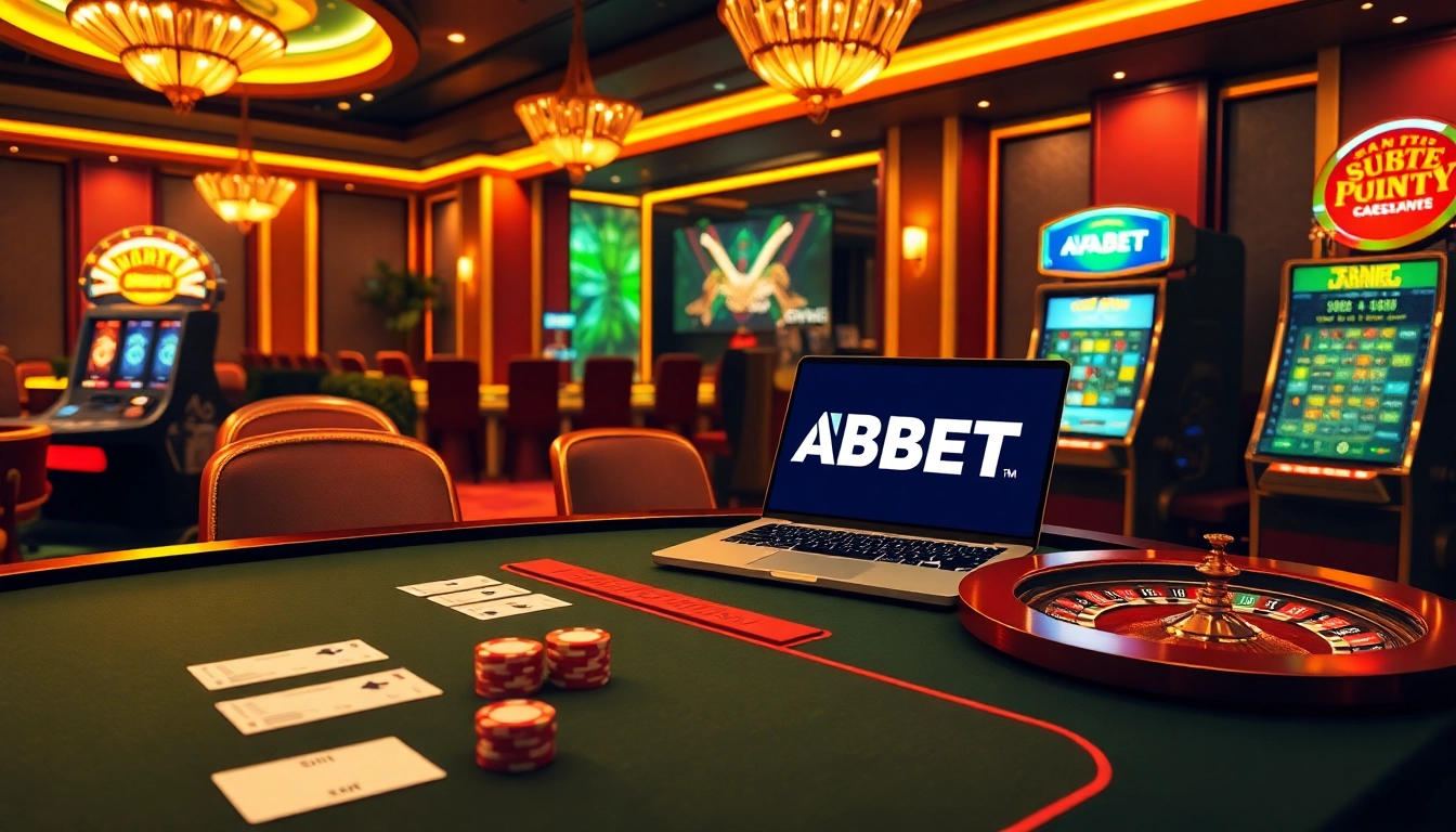 Feel the excitement at BRABET's casino with vibrant tables and slot machines, showcasing premier gaming action.