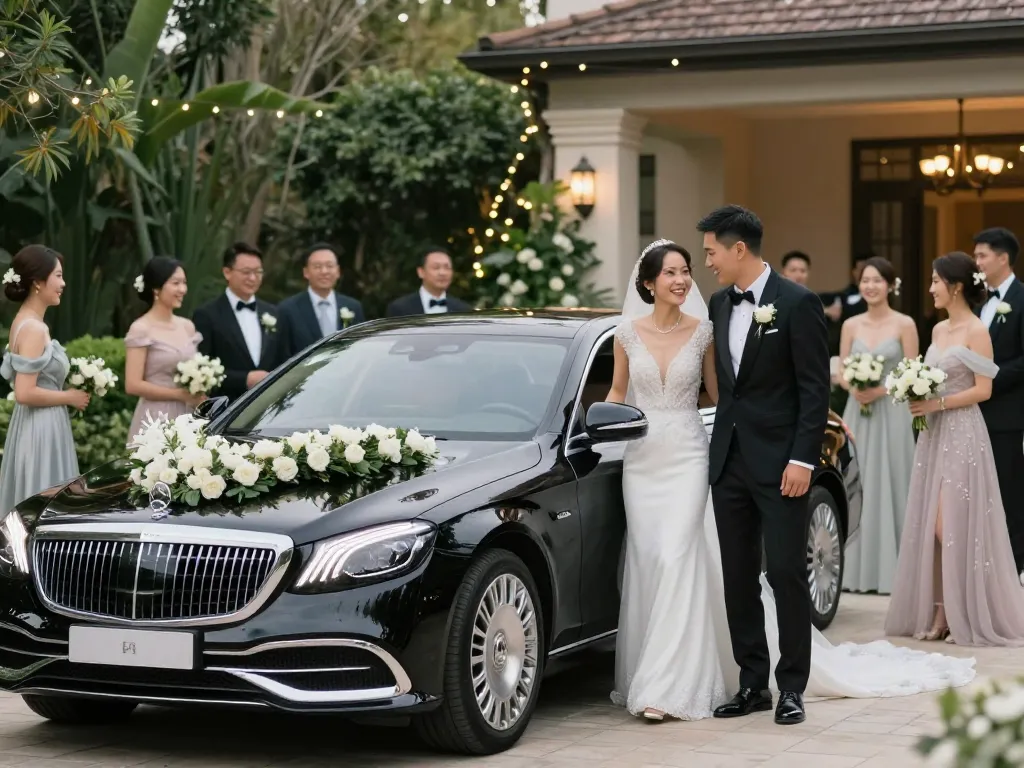 Trải nghiệm sự sang trọng khi thuê xe Mercedes cưới cho ngày đặc biệt của bạn.