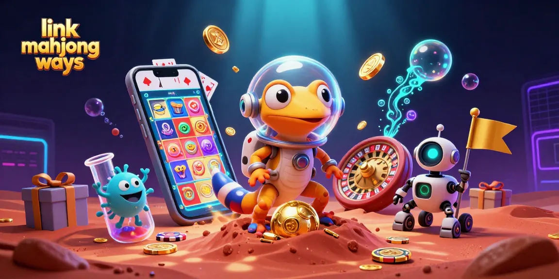 Experience the thrill of link mahjong ways with colorful slot games and festive casino elements!