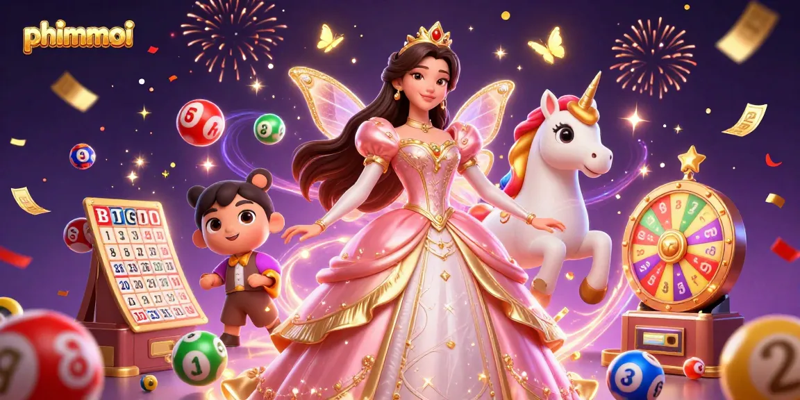 phimmoi invites you to enjoy thrilling lottery action joined by a golden unicorn and festive elements.