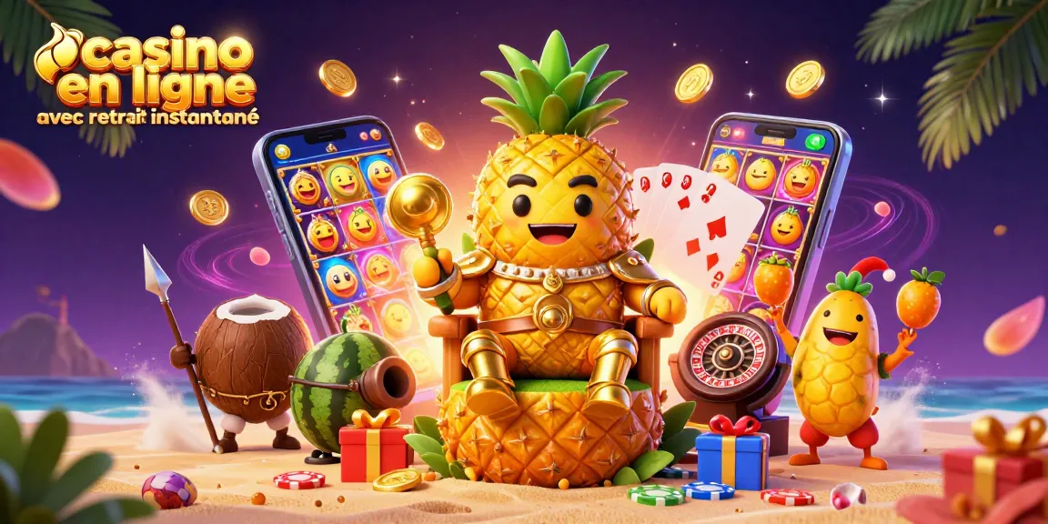 Jouez au casino en ligne avec retrait instantané avec des personnages amusants et des éléments colorés.