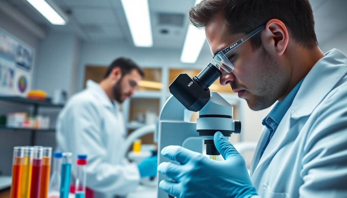 Researcher studying NAD+ in a lab, highlighting scientific innovation and exploration.