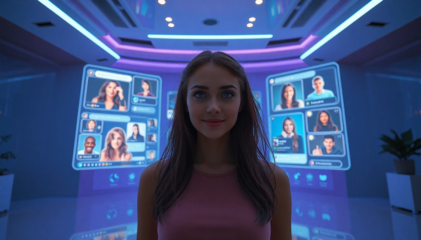 Engaging visualization of nsfw ai platforms with dynamic AI girlfriend interfaces.