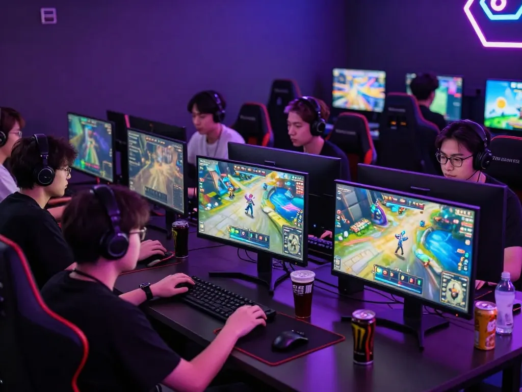 Exciting gaming atmosphere showcasing mantra88 login with players engaged in vibrant game activities.