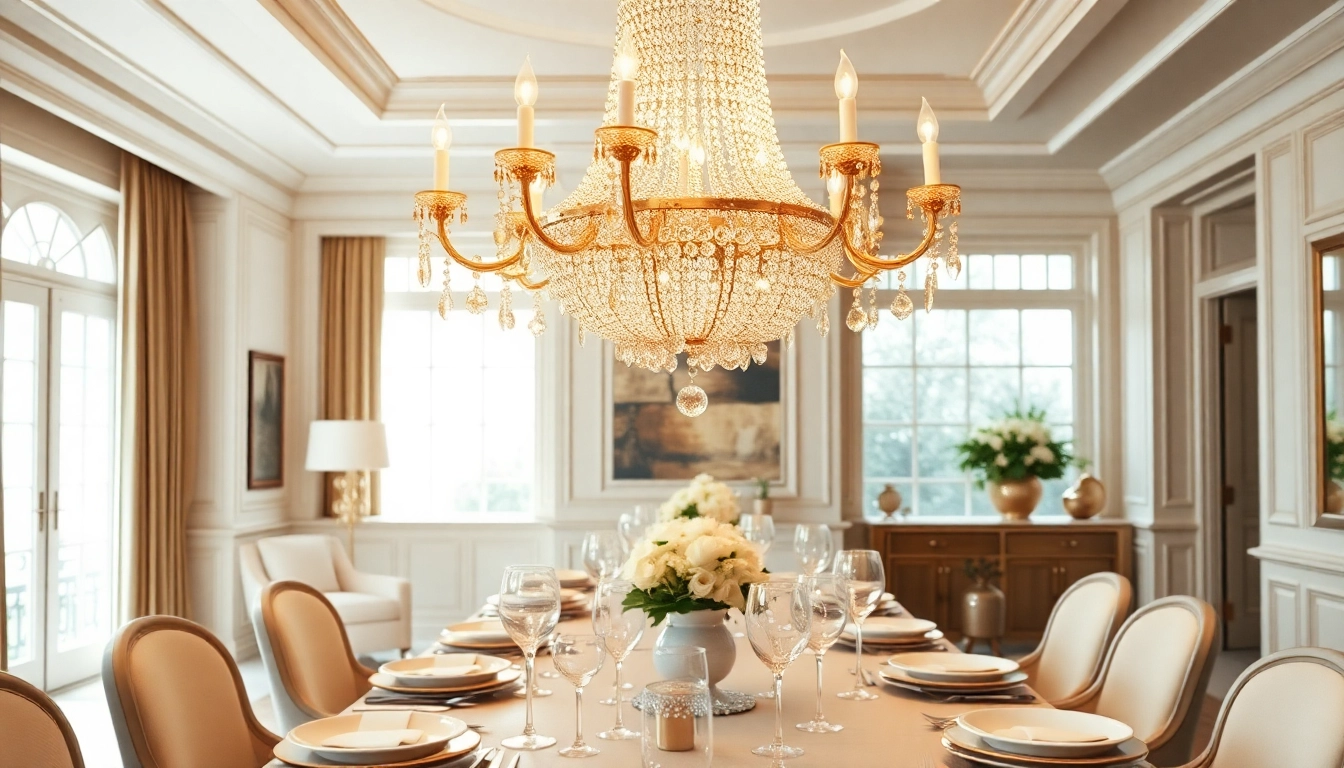 Illuminate your dining space with an elegant island chandelier featuring intricate crystal details.