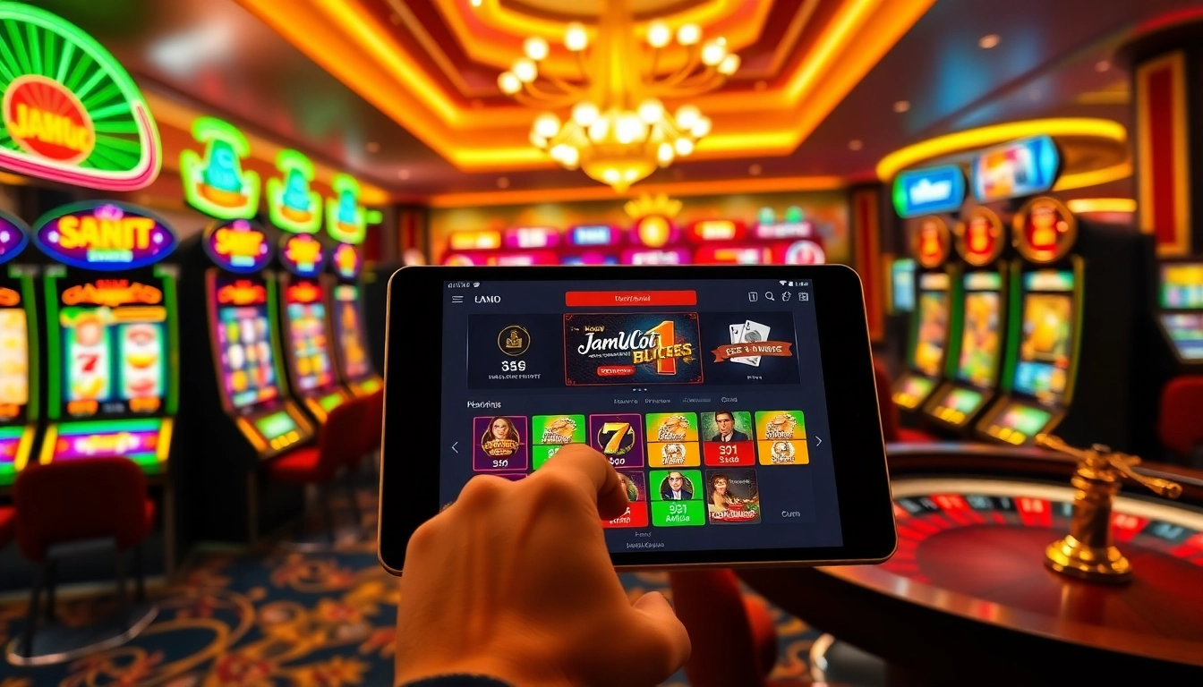 Experience thrilling gameplay at JAmUslOt alternatif with vibrant slot machines and engaging online gambling.