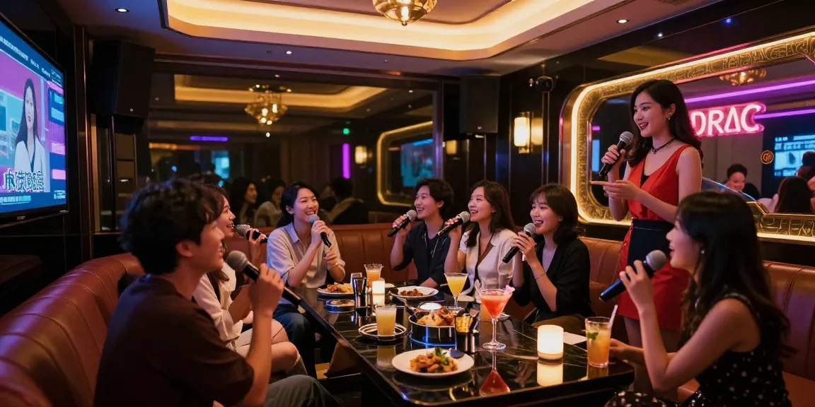 강남가라오케에서 고급스러운 프라이빗 룸과 함께 즐기는 밤문화의 모습