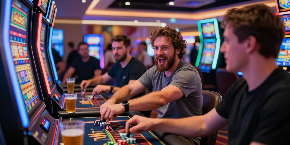 Exciting rokok88 slot login gaming experience in a lively casino atmosphere.