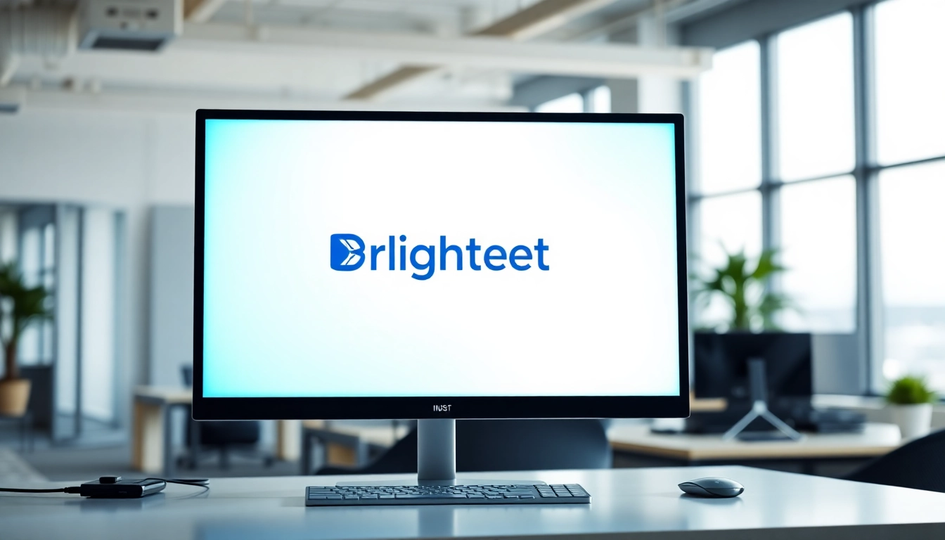 Elevate your workspace with Brightet branding and modern technology designs.