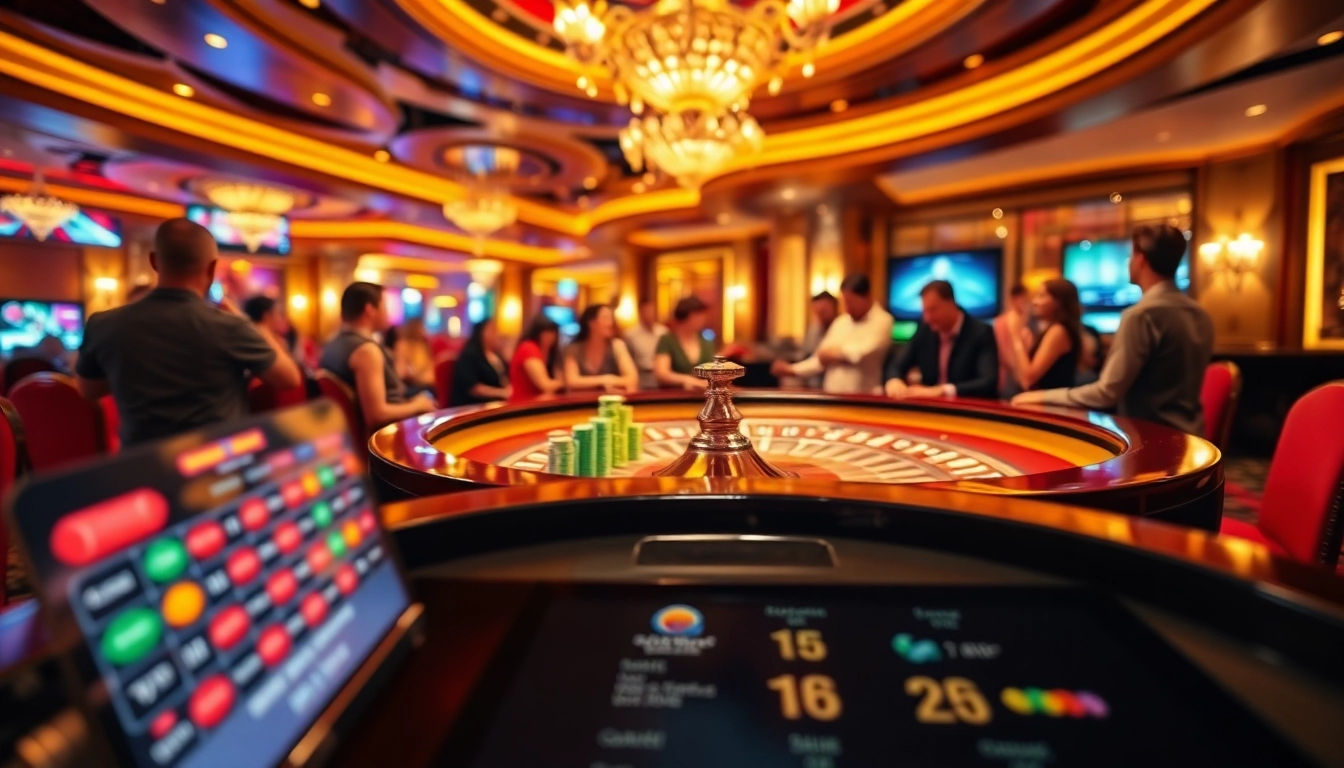 Experience thrilling gameplay with sex games ai while surrounded by vibrant casino action.
