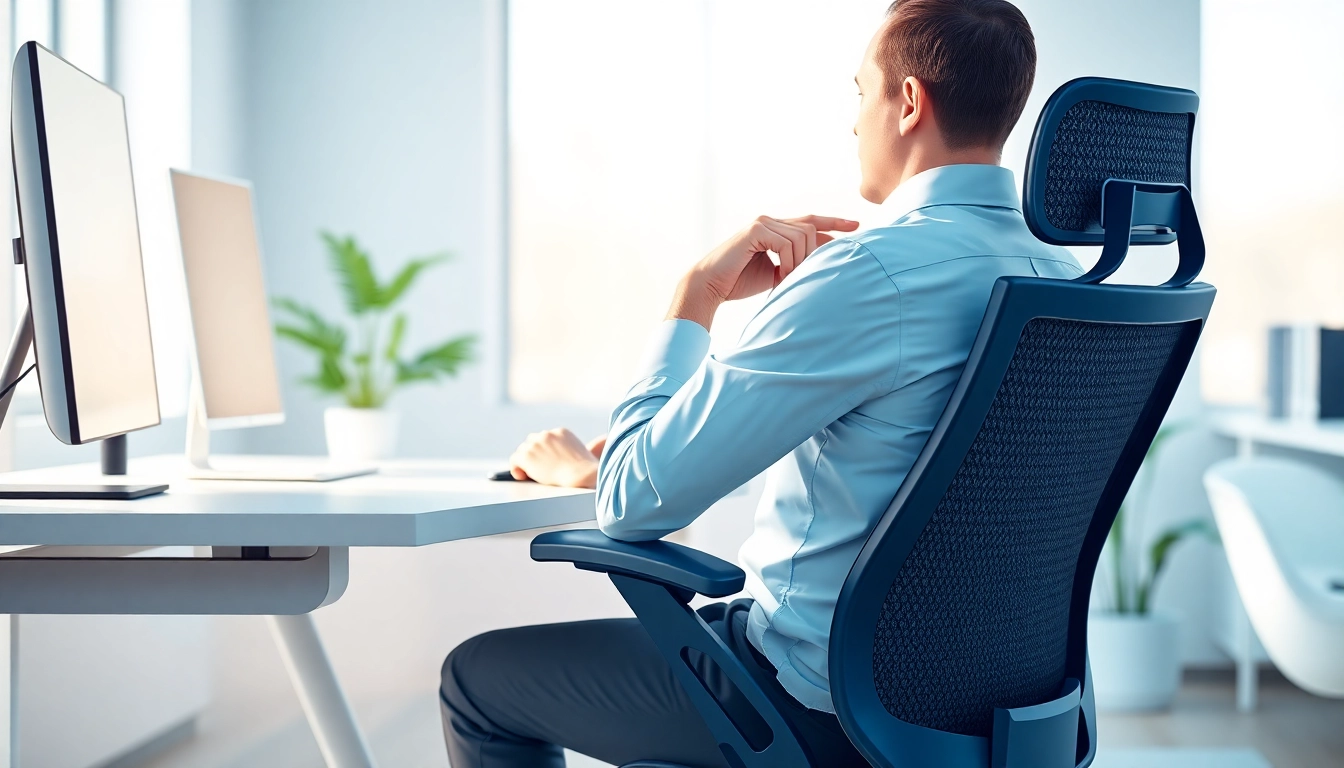 Enhance your posture support for better health and productivity in a modern workspace.