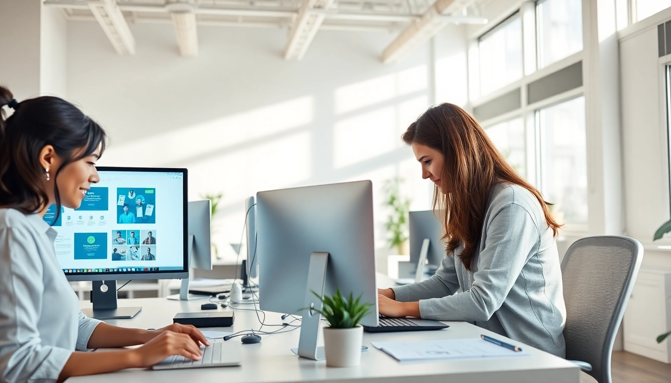 Das Hüsig Webdesign Marketing Team erstellt innovative Designs mit kreativen Ideen.