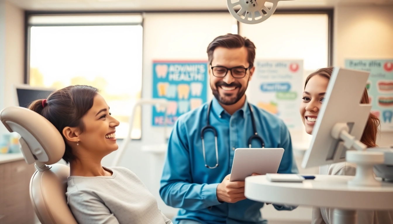 Orthodontist Edmonton providing personalized consultation in a modern dental clinic.