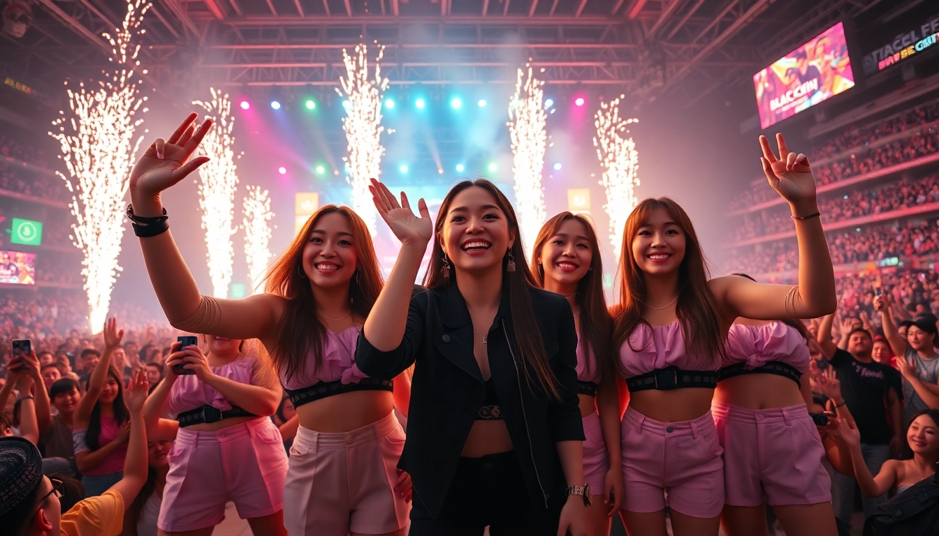 Exciting Blackpink news showcasing the band performing energetically on stage.
