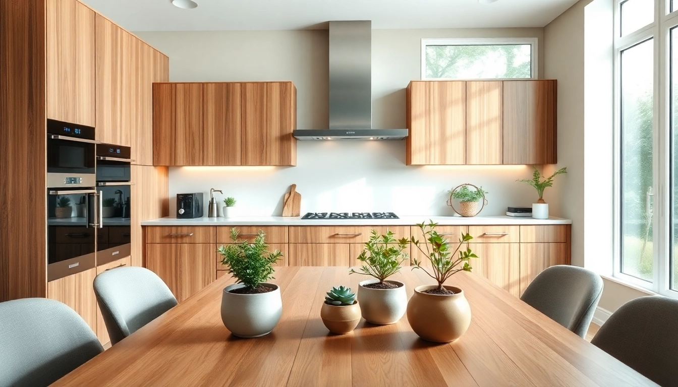 Cabinet Refacing Saint Petersburg FL showcases stunning modern cabinetry and elegant dining space.