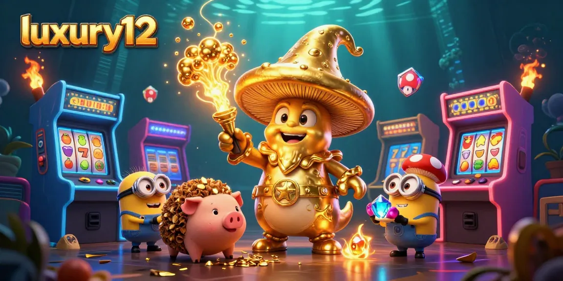 Engage with luxury12 by enjoying a golden adventure with a magical wizard and treasures.