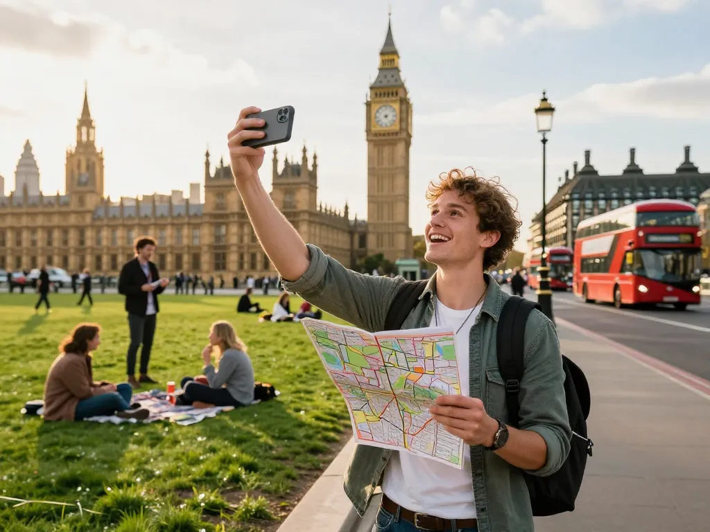 Best things to do in London include exciting urban exploration at Big Ben, capturing cultural experiences and vibrant city life.