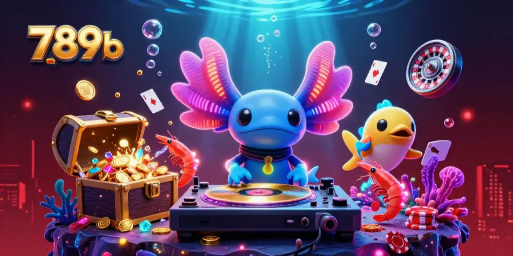Join the 789b casino fun with lively underwater characters and vibrant game elements.