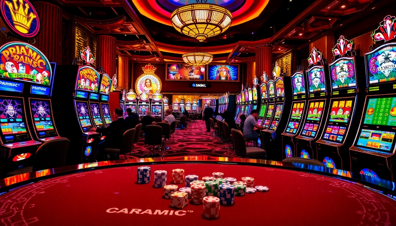 Players enjoying dynamic pragmatic slot machines in an exciting casino atmosphere.