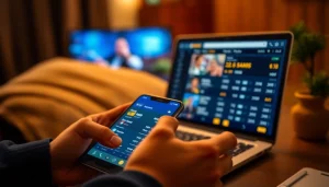 Engaging visual of online sportsbooks India showcasing an interactive mobile interface.