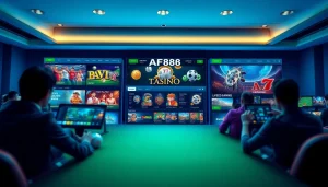 AF88 online casino interface showcasing vibrant gaming options and promotions