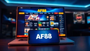 Experience AF88 online betting with a vibrant interface featuring sports and casino options.