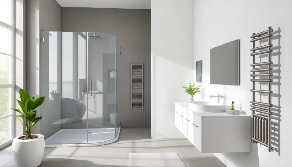 Sonni sanitär GmbH bietet hochwertige Badprodukte mit elegantem Design in diesem modernen Badezimmer.