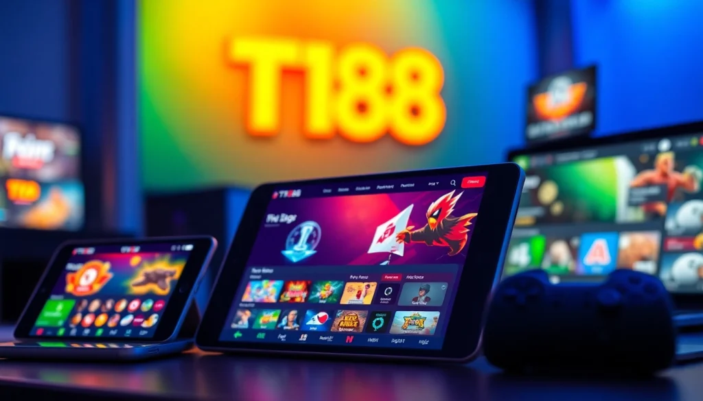 TT88 online gaming platform interface showcasing user-friendly design and interactive elements.