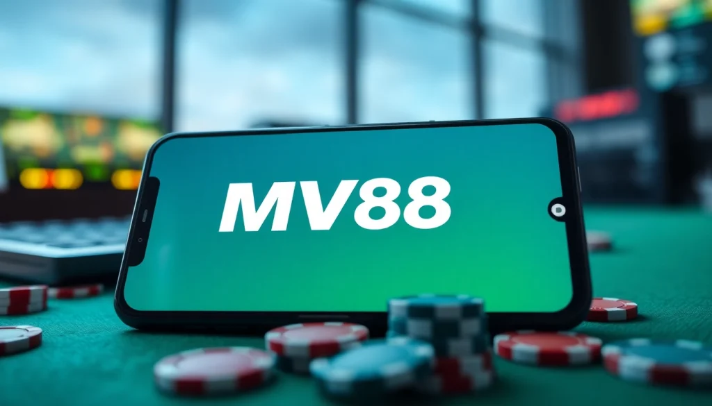 MV88 betting app interface displaying secure USDT transactions and live betting features.