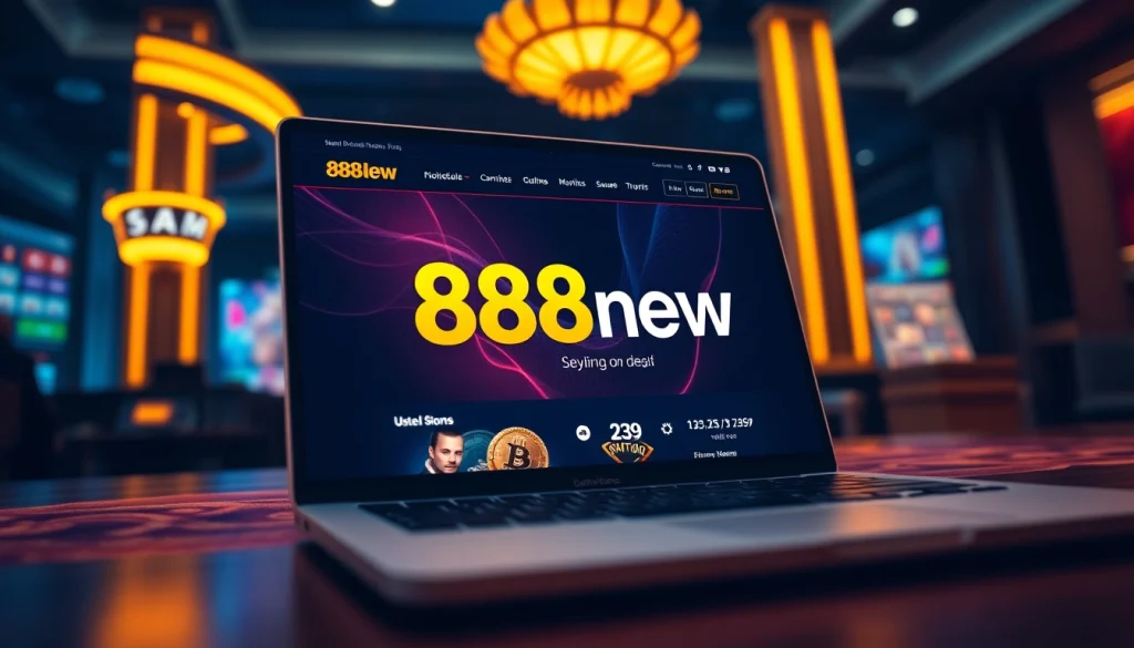 Engaging online gambling interface of 888new showcasing vibrant games and secure USDT transactions.